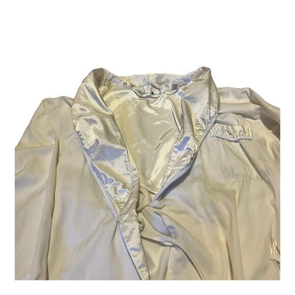 Victoria Secret White Silky House Coat Dressing Gown Nightgown Bathrobe XS/S - Picture 5 of 8